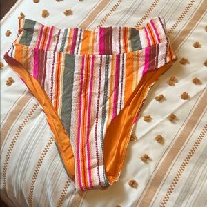 Aerie Multicolor Striped Bikini Bottom